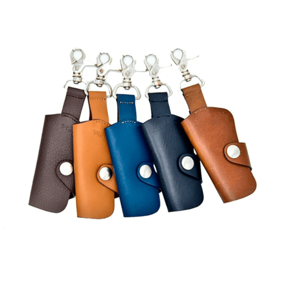 Wesson Model Leather Keychain - Blue Color